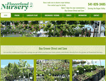 Tablet Screenshot of flowerlandnursery.net